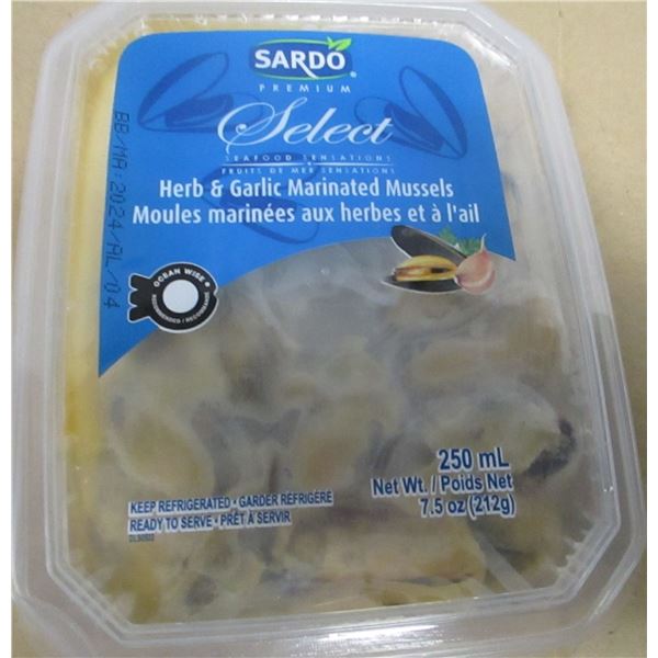 SHELF PULLS (AS IS):  HERB & GARLIC MARINATED MUSSELS