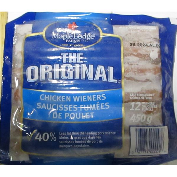 SHELF PULLS (AS IS):  CHICKEN WIENERS (450G)