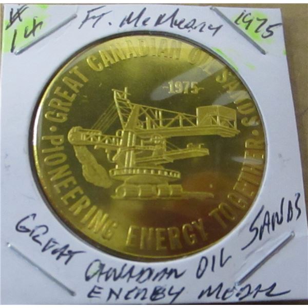 GREAT CANADIAN OIL SANDS 1975 ENERGY MEDAL