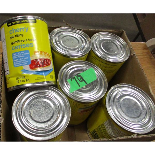 FREIGHT DAMAGE (AS IS):  BOX C/W CHERRY PIE FILLING