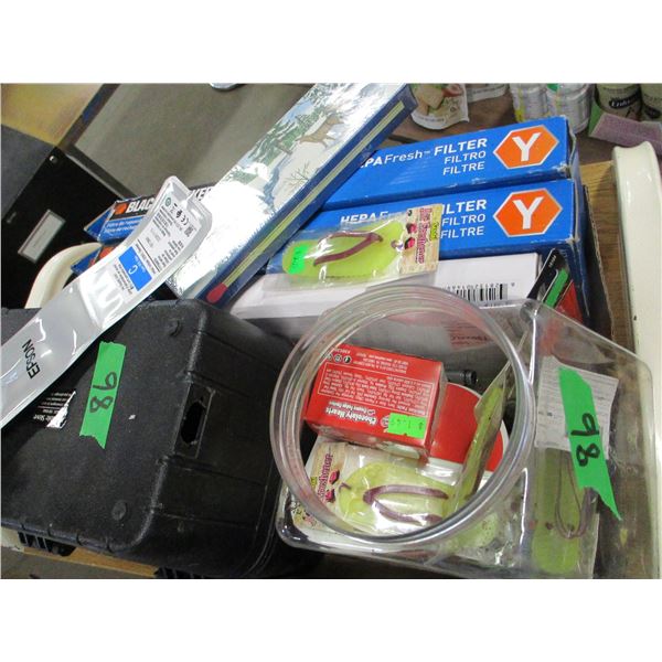 FREIGHT DAMAGE (AS IS):  PORTABLE STOVE, FILTERS, ETC