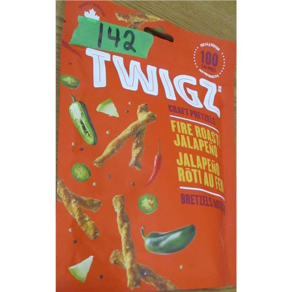 SHELF PULLS (AS IS):  FIRE ROASTED JALAPENO PRETZELS (130G) - BAG