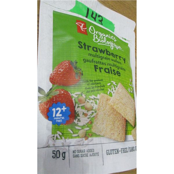 SHELF PULLS (AS IS):  STRAWBERRY WAFERS (50 G) - BAG