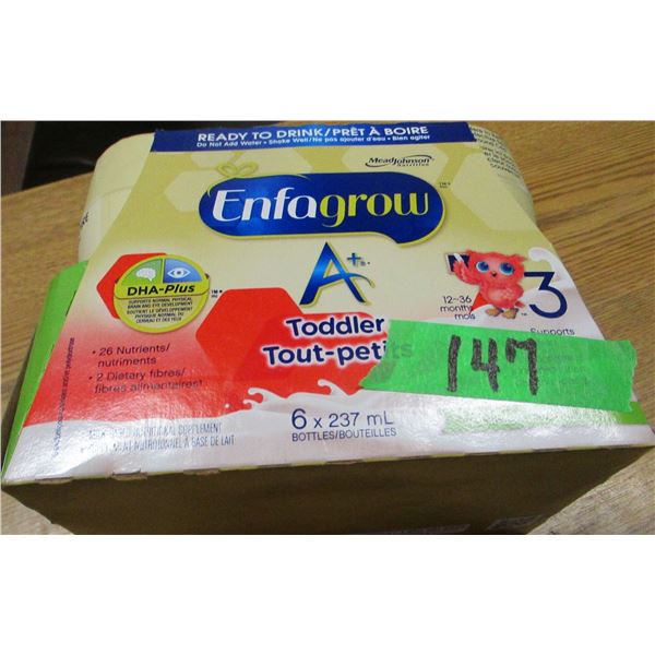 SHELF PULLS (AS IS):  ENFAGROW DRINKS (6)