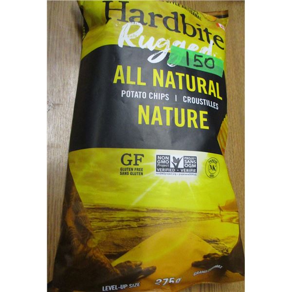 SHELF PULLS (AS IS):  HARD BITE NATURAL CHIPS (275G) - BAG