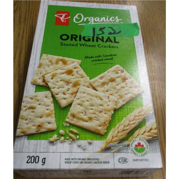 SHELF PULLS (AS IS):  ORIGINAL STONE WHEAT CRACKERS (200G) - BOX
