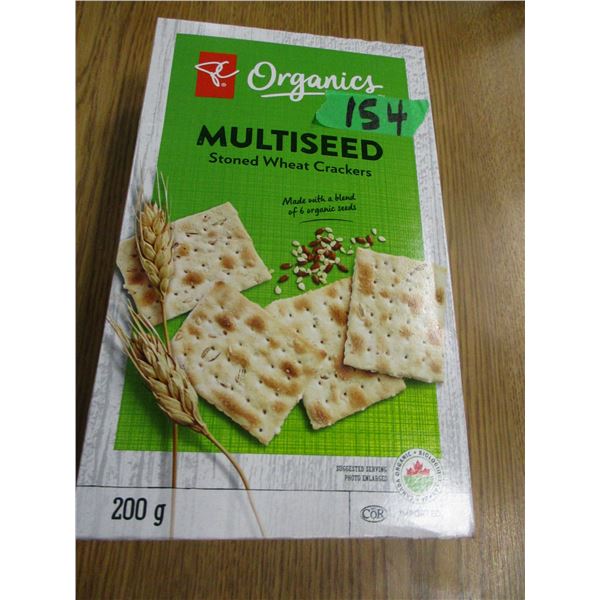 SHELF PULLS (AS IS):  STONED WHEAT CRACKERS (220G) - BOX
