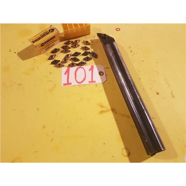 KENNAMETAL 1759721R00 Boring Bar 1 1/2 with (20) Inserts DCMT-432