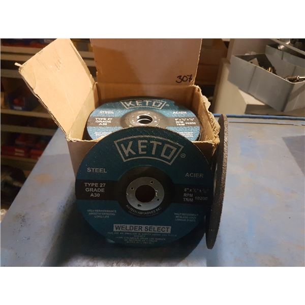 Box(25) of KETO Cutting/Grinding Disc 6  x 1/8  x 7/8 