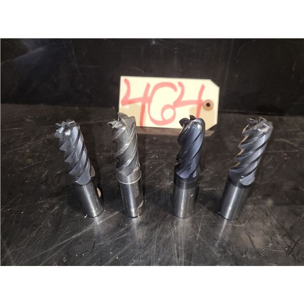 Lot(4) of Solid Carbide Radius End Mill shank 3/4"