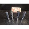 Image 1 : Lot(4) of Solid Carbide Radius End Mill shank 3/4"