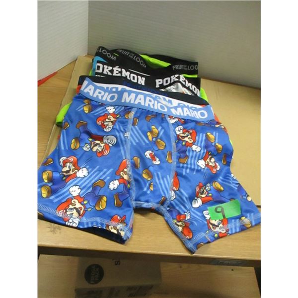NEW:  KID'S BOXER BRIEFS - 5 PAIR