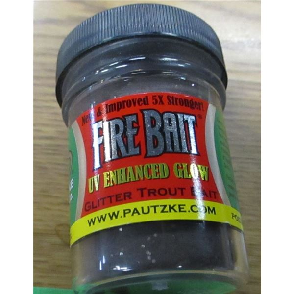 NEW:  FIRE BAIT (GLITTER TROUT FISH BAIT) - PER JAR