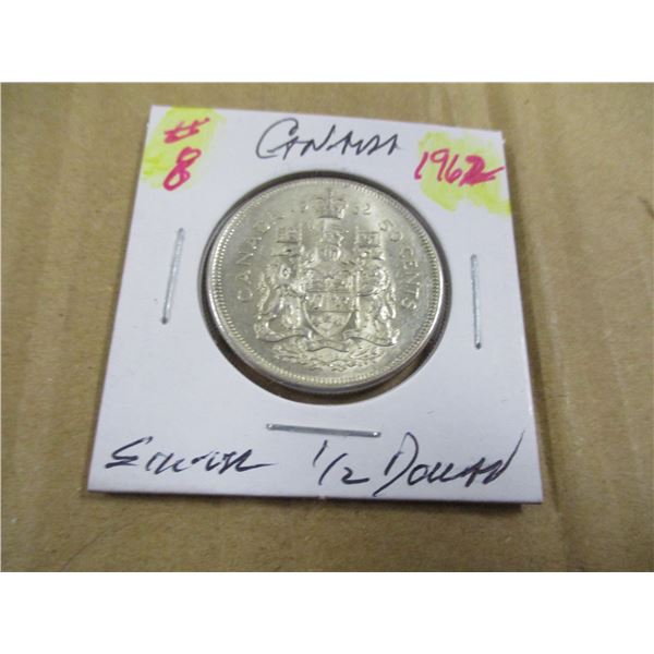 1962 CANADA SILVER HALF DOLLAR