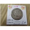 Image 1 : 1944 "S" USA WALKING LIBERTY SILVER HALF DOLLAR