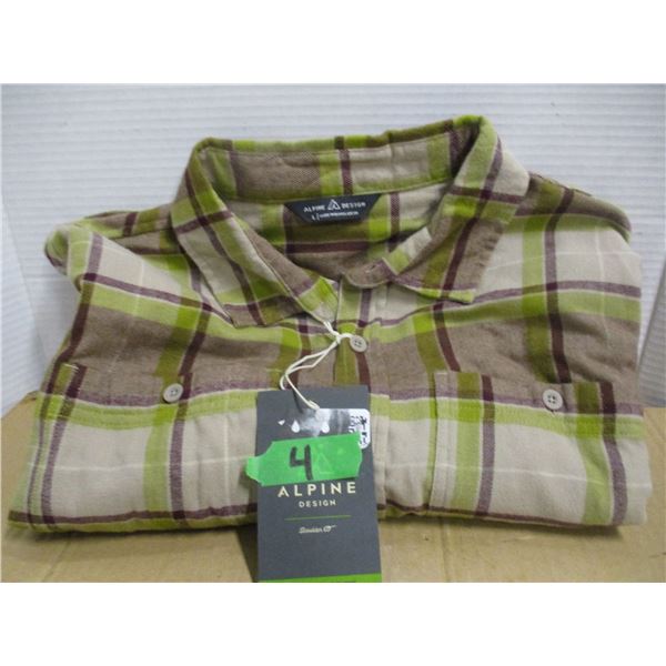 NEW:  MEN'S PLAID SHIRT (SIZE LARGE)