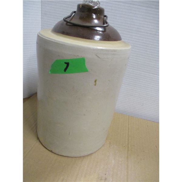 ESTATE:  2 TONE BROWN JUG