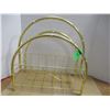 Image 1 : ESTATE:  BRASS MAGAZINE RACK