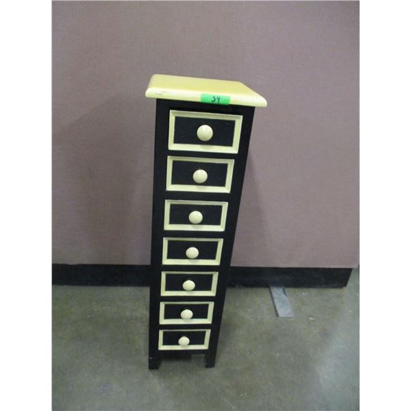 ESTATE:  7 DRAWER DRESSER (APPROX. 40 X 12 X 12")