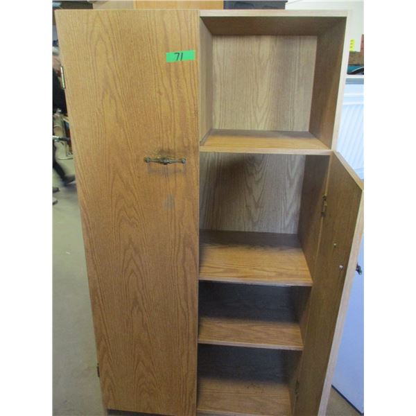 ESTATE:  CABINET C/W SHELVES (APPROX. 17" X 31" X 5')