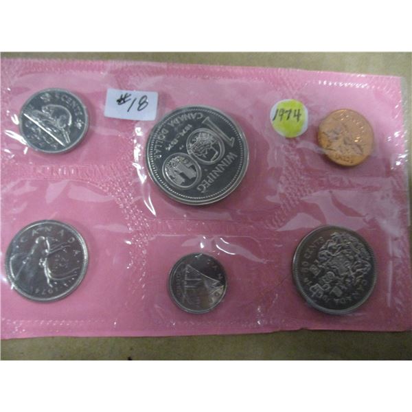 1974 PROOF WINNIPEG MINT SEALED COIN SET