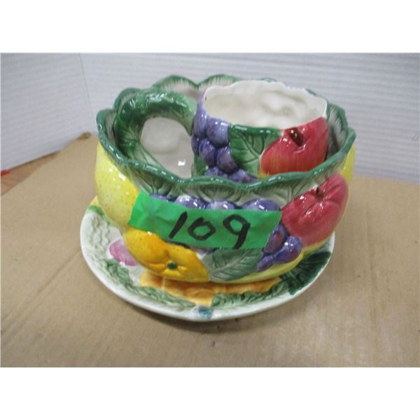 ESTATE:  3 PIECES OF DISHWARE