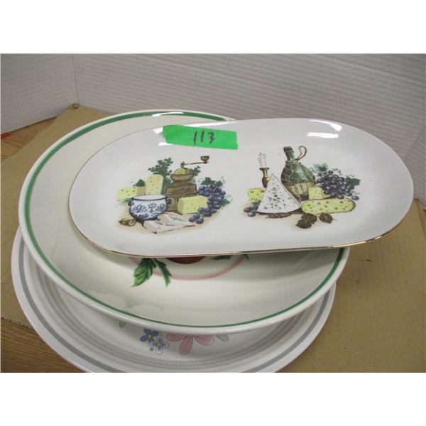 ESTATE:  3 PIECES OF DISHWARE