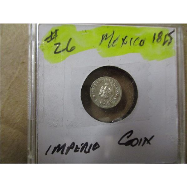 1865 MEXICAN EMPEROR COIN