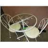 Image 1 : ESTATE:  ROUND PATIO TABLE C/W 2 CHAIRS