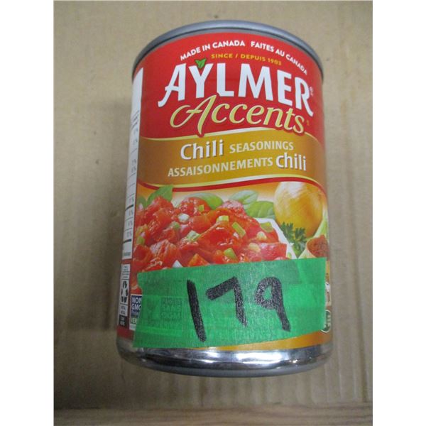 SHELF PULLS (AS IS):  AYLMER DICED CHILE TOMATOES - 2 CANS
