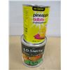 Image 1 : SHELF PULLS (AS IS):  PINEAPPLE TIDBITS & PUMPKIN PIE FILLING - 2 CANS