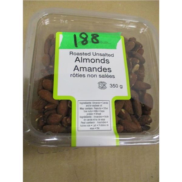 SHELF PULLS (AS IS):  ROASTED NON-SALTED ALMONDS (375G)