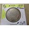 Image 1 : 1873 NEWFOUNDLADN VICTORIAN SILVER HALF DOLLAR