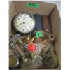 Image 1 : ESTATE:  BOX C/W LOCKS, KNOBS, MISC