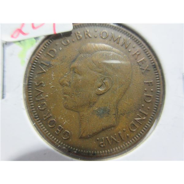COIN:  1948 KING GEORGE VI ONE PENNY