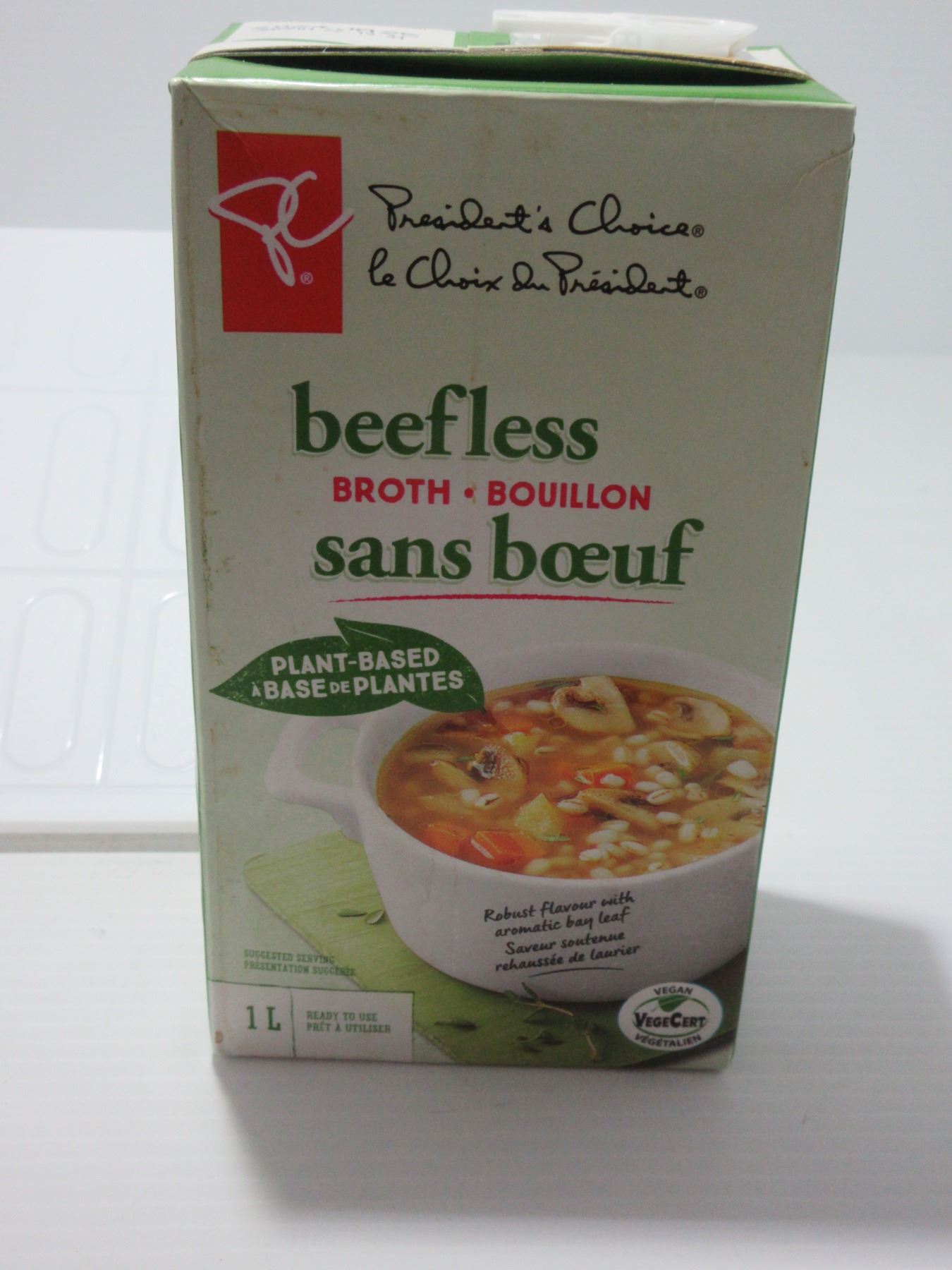 PC BEEFLESS BROTH (1L) - CARTON