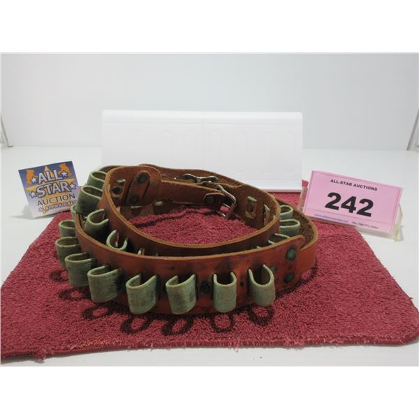 ESTATE:  LEATHER AMMO BELT (APPROX. 50")