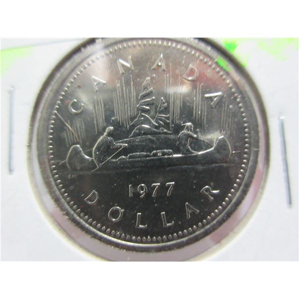 1977 CANADA PROOF VOYAGER $1 COIN