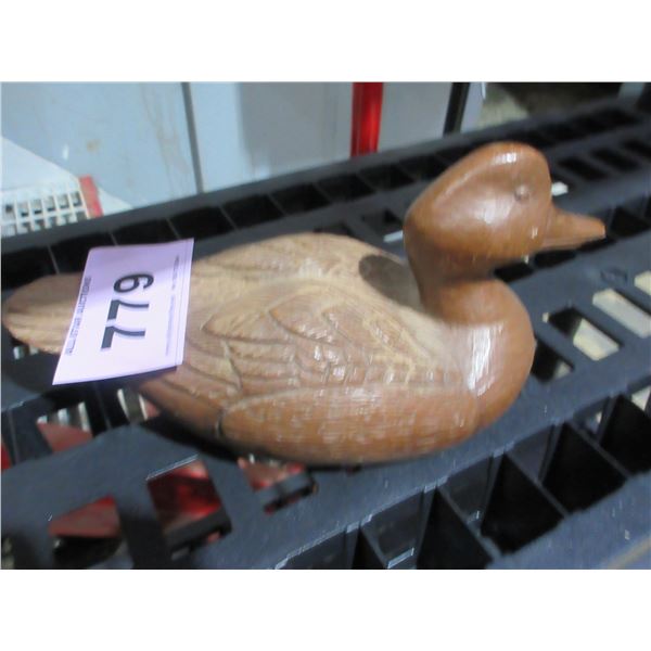 SEIZURE:  WOOD CARVED "DUCK" ORNAMENT