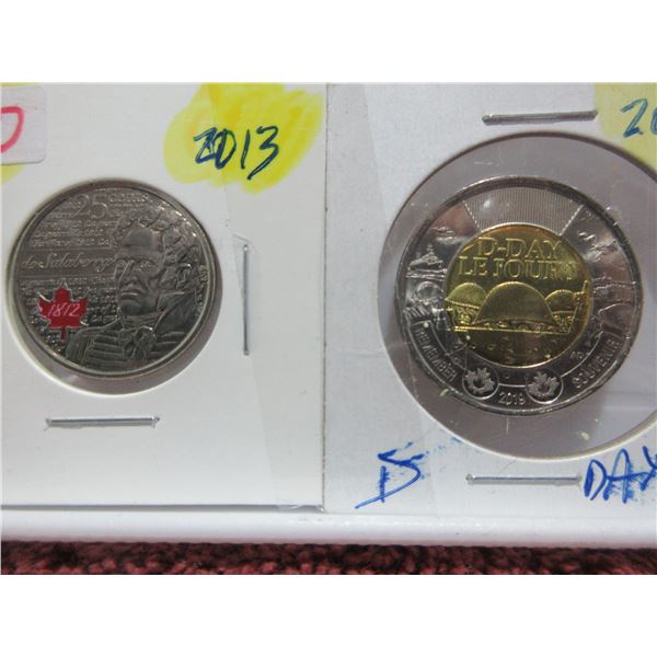 2013 BILL REID QUARTER & 2019 D-DAY TOONIE