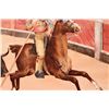Image 2 : Spanish Bullfight Scene by Molina Painted on Tile, 1878--Broken and repaired [145768]