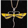 Image 2 : Necklace, Bumble Bee Jasper Dragonfly  [157624]