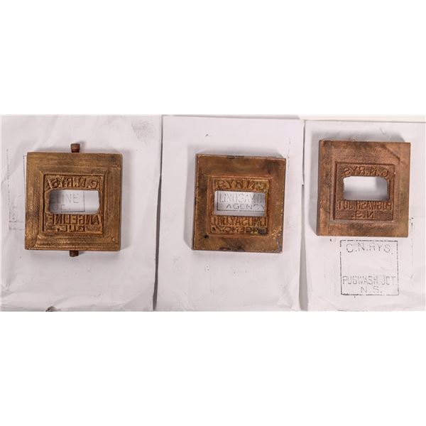 CN Railway Ticket Stamp Dies (3) [176073]