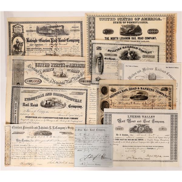 Railroad Stocks, 10, c. 1852-59 [174767]