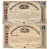 Image 1 : Insurance - Stock Certs 1865 & 1867 (2) [176710]