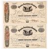 Image 1 : Phoenix Insurance Stock Pair with 2 Different Revenue Stamps [177535]