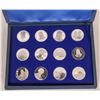 Image 2 : Medallic Commemorative Society Silver Medals (12) [179146]