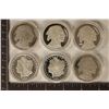 Image 1 : 6-REPLICA OF US SILVER $1 COINS: 4 BUFFALOS AND