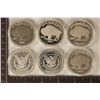 Image 2 : 6-REPLICA OF US SILVER $1 COINS: 4 BUFFALOS AND