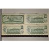 Image 2 : 4 BANK OF CANADA $1 BILLS: 1-1954 & 3-1973